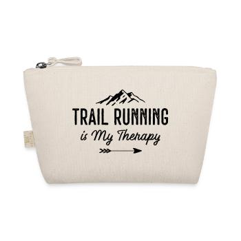 Trailrunning ist meine Therapie - Bio-Täschchen - Natur - Vorne