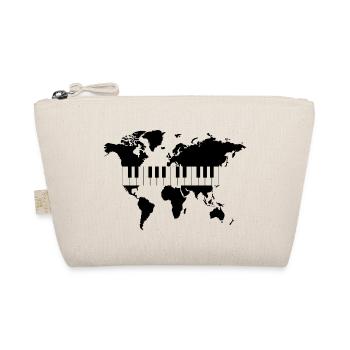 Musik / Klavier Welt T-Shirt - Bio-Täschchen - Natur - Vorne