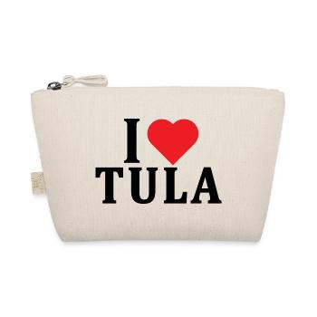 T-shirt I love Tula t-shirt Sardinia gift idea - Organic Pouch - nature - Front