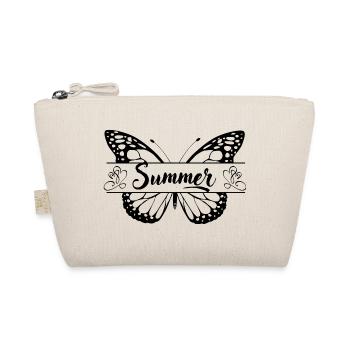 Motif d’été avec papillon, femmes cadeaux - Trousse biologique - nature - Devant