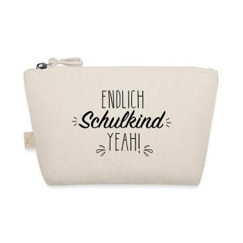 Endlich Schulkind yeah - Bio-Täschchen - Natur - Vorne
