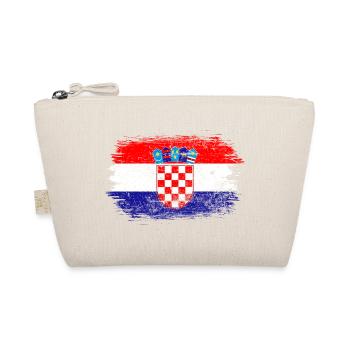 Croatia Crest Card Montage - Organic Pouch - nature - Front