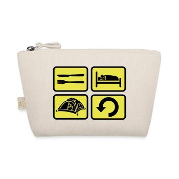Repeat wilderness camping daily - Organic Pouch - nature - Front