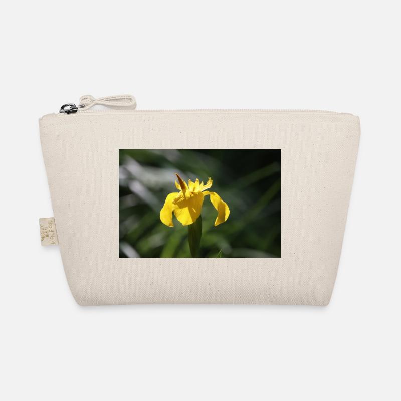 Iris Lily Yellow Flower Organic Pouch
