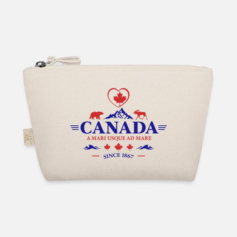 Kanada Vancouver Montreal Toronto Maple Leaf Bären - Bio-Täschchen - Natur