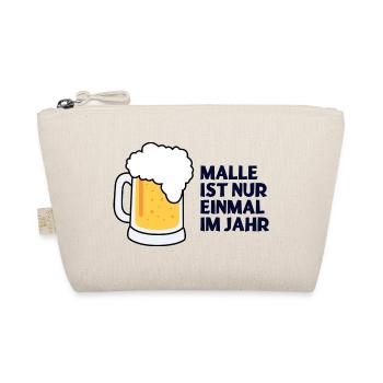 Malle Einmal Im Jahr Bier - Bio-Täschchen - Natur - Vorne