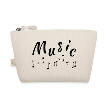 Schriftzug music, beste musiksprüche, musiker - Bio-Täschchen - Natur - Vorne