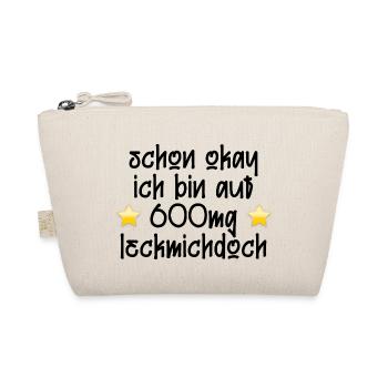 Büro lustiger Spruch Laune Geschenkidee sterne - Bio-Täschchen - Natur - Vorne