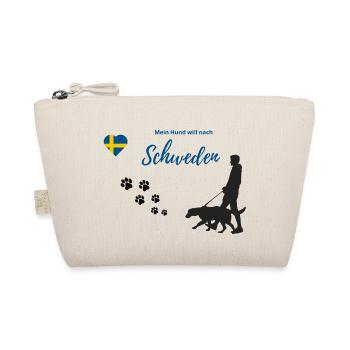 Mein Hund will nach Schweden - Bio-Täschchen - Natur - Vorne