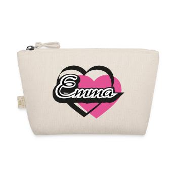 Name Emma Herz - Bio-Täschchen - Natur - Vorne