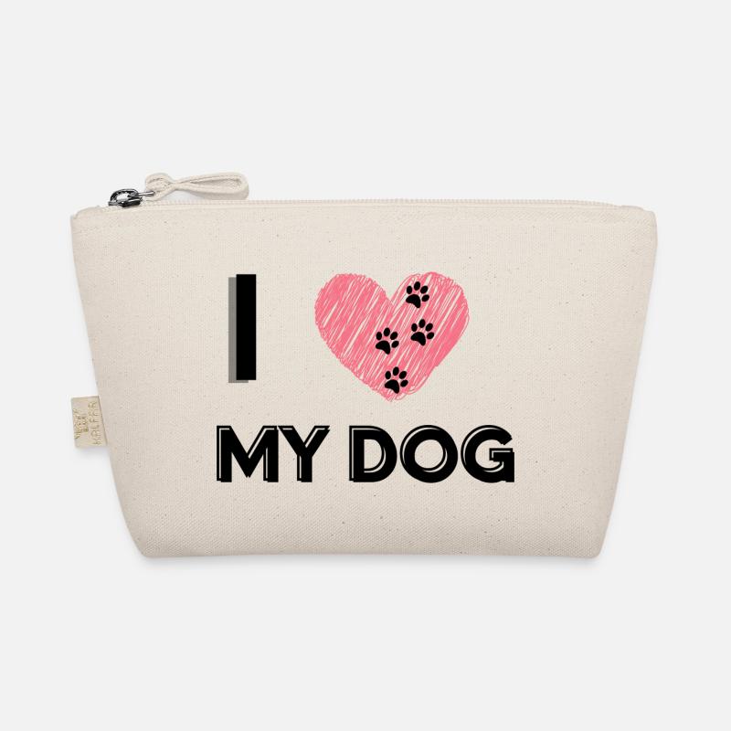 I Love my Dog! - Bio-Täschchen - Natur
