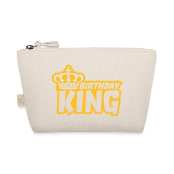 Crown Logo Birthday King - Organic Pouch - nature - Front