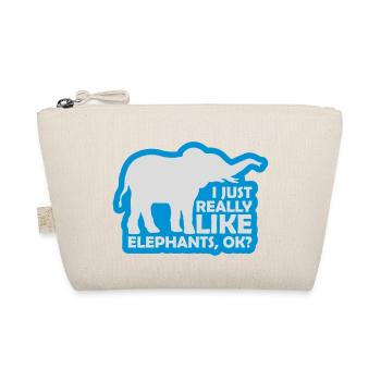 Saying really like elephants - Organic Pouch - nature - Front