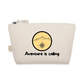 Abenteuer nennt Berg-T-Shirt - Bio-Täschchen - Natur - Vorne