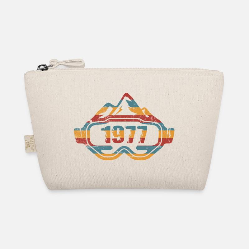 Birthday 1977 Skier Skier Skier Organic Pouch