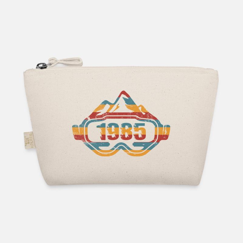 Skier Skier Ski Goggles Birthday 1985 Organic Pouch