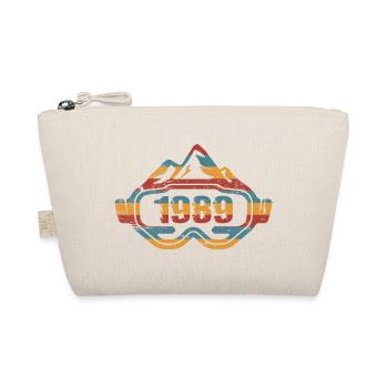 Lunettes de ski Skieur Skieur Skis 1989 Anniversaire - Trousse biologique - nature - Devant