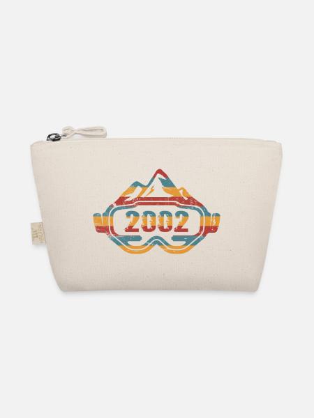 Skieur Lunettes de ski Ski 2002 Anniversaire - Trousse biologique - nature - Devant