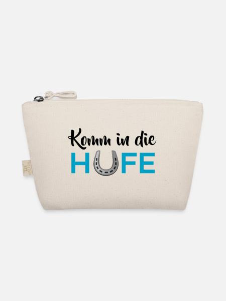 Komm in die Hufe - Bio-Täschchen - Natur - Vorne