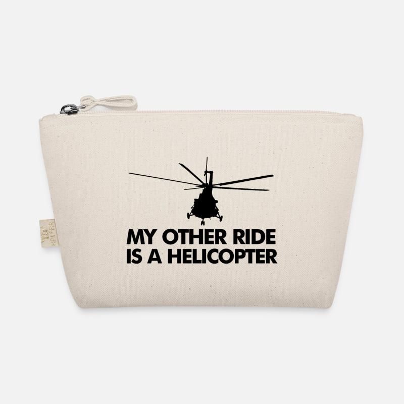 MY OTHER RIDE IS A HELICOPTER Organic Pouch