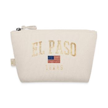 El Paso Texas Vintage Americana - Organic Pouch - nature - Front