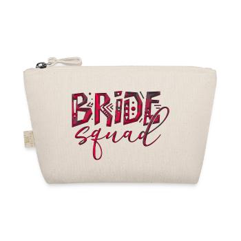 Braut Braut Hochzeit Junggesellenabschied Brautjungfernabschied - Bio-Täschchen - Natur - Vorne