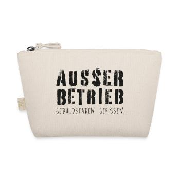 Außer Betrieb! Geduldsfaden gerissen! - Bio-Täschchen - Natur - Vorne