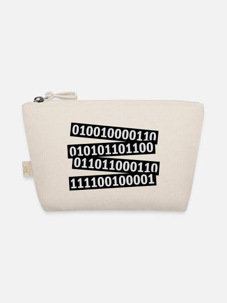 Binär Code Programm Sprache - Bio-Täschchen - Natur - Vorne