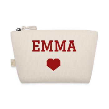 Emma cœur - Trousse biologique - nature - Devant