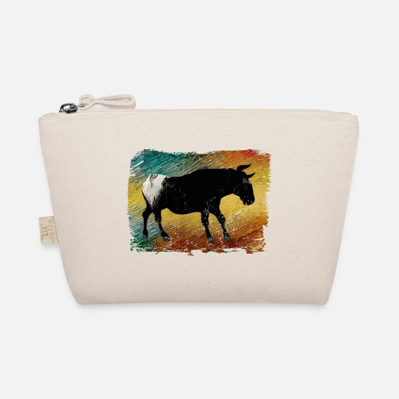Camargue bull painting Organic Pouch