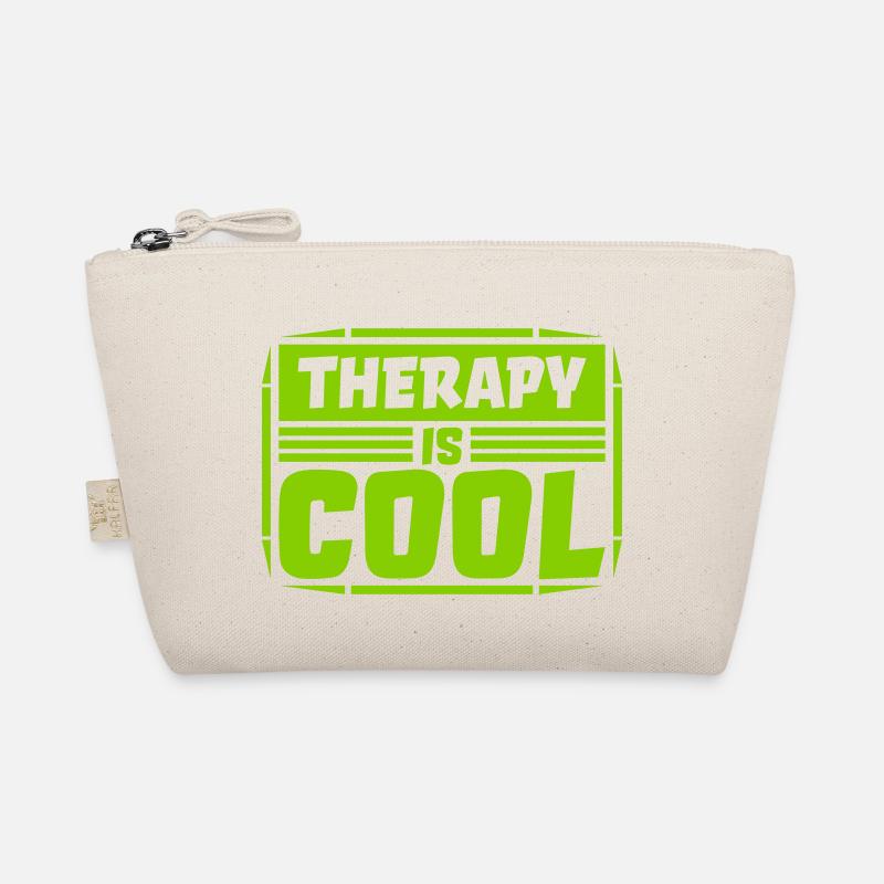 therapy is cool Quote Organic Pouch