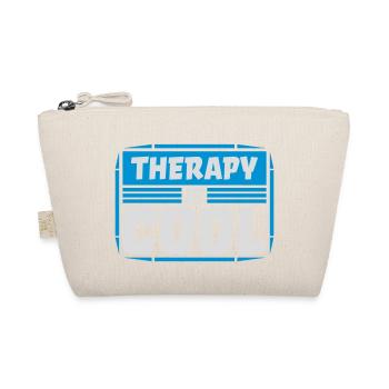 therapy is cool Quote - Organic Pouch - nature - Front