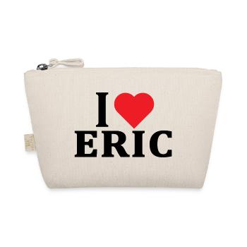 t-shirt J’adore Eric idée cadeau t-shirt - Trousse biologique - nature - Devant