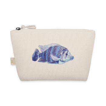 blue fish sea zebra tilapie zebra tilapie - Organic Pouch - nature - Front