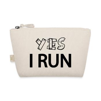 Marathon Triathlon Running Jogging Biking Cycling - Organic Pouch - nature - Front