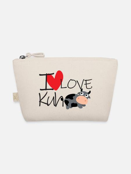 I Love Kuh - Bio-Täschchen - Natur