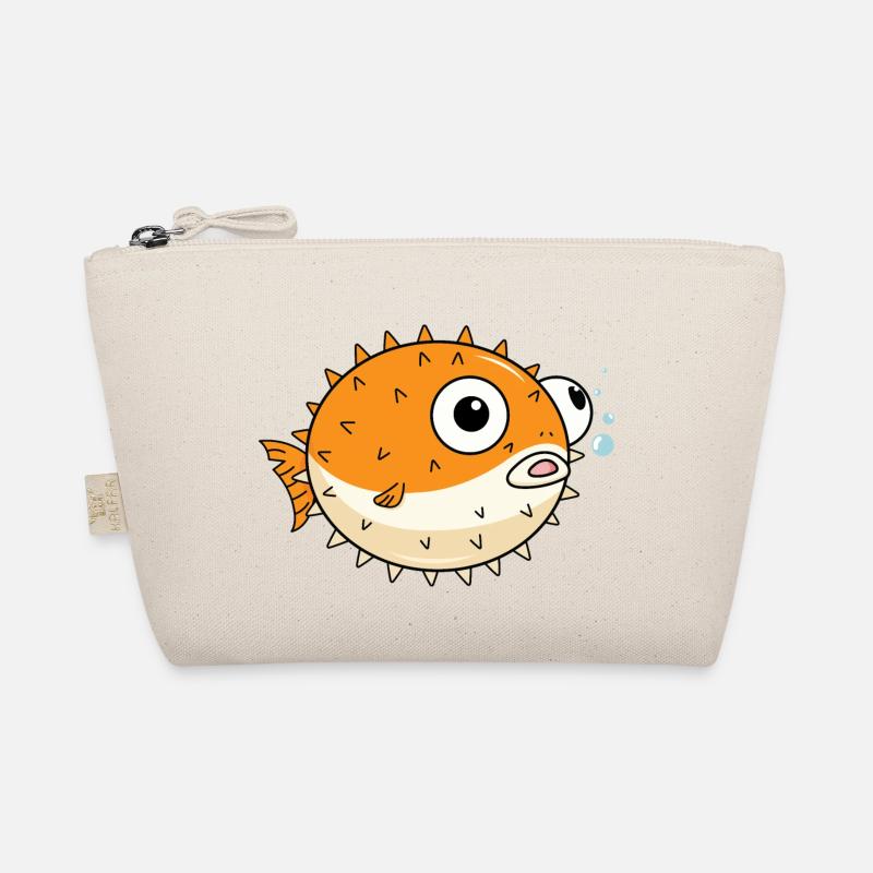 Puffer fish vector illustration Organic Pouch
