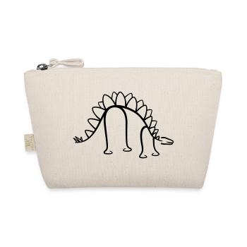 Dinosaurier Stegosaurus Dino Liniengrafik - Bio-Täschchen - Natur - Vorne