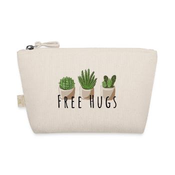 Free Hugs - Cactus, funny saying - Organic Pouch - nature - Front