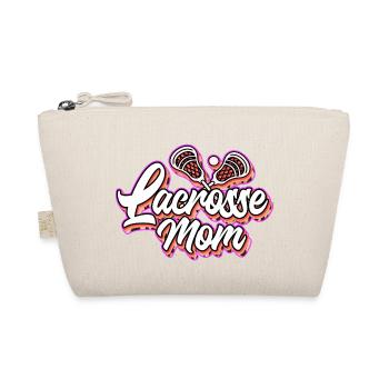 Lacrosse Sports Mom I Gift - Organic Pouch - nature - Front