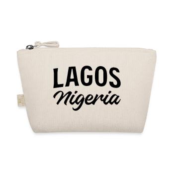 Lagos Nigeria - Vintage Schriftzug - Bio-Täschchen - Natur - Vorne