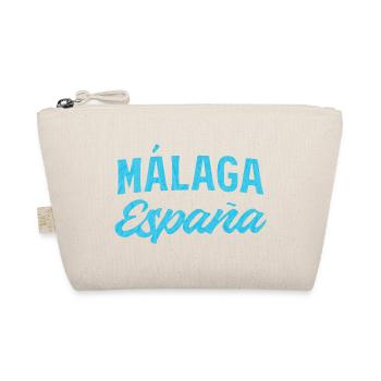Málaga España Blue Script Design - Trousse biologique - nature - Devant