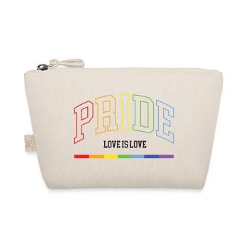 LGBTQ+ Pride. Love is Love - Organic Pouch - nature - Front