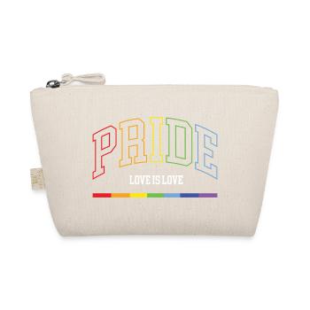 LGBTQ+ Pride. Love is Love - Organic Pouch - nature - Front