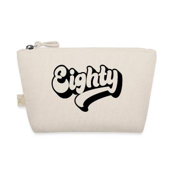 Eighty 80th Birthday Men Women 80 Years Old - Organic Pouch - nature - Front