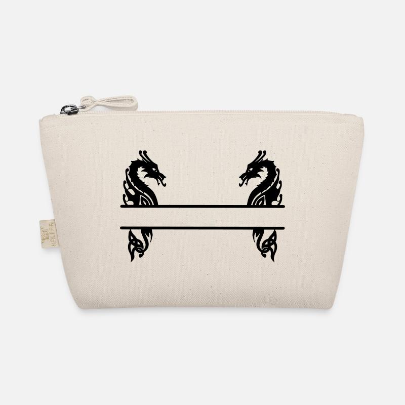 Wikinger zwei Drachen Bio-Täschchen