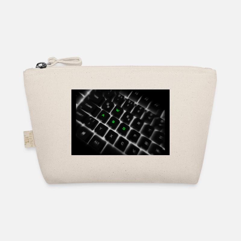 WASD Neon Keyboard Art Print - Bio-Täschchen - Natur