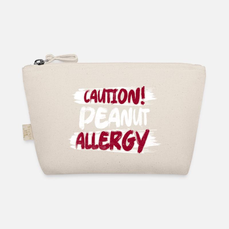 Caution! Peanut Allergy Awareness Nut Allergic Bio-Täschchen