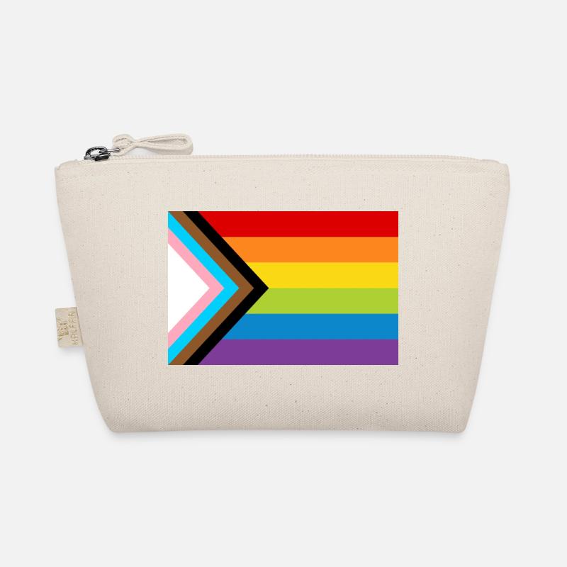 Drapeau de la fierté LGBT / Nouveau drapeau de progrès arc-en-ciel Trousse biologique