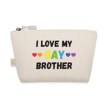 Mois de la fierté LGBT - J’aime mon frère gay - Trousse biologique - nature - Devant